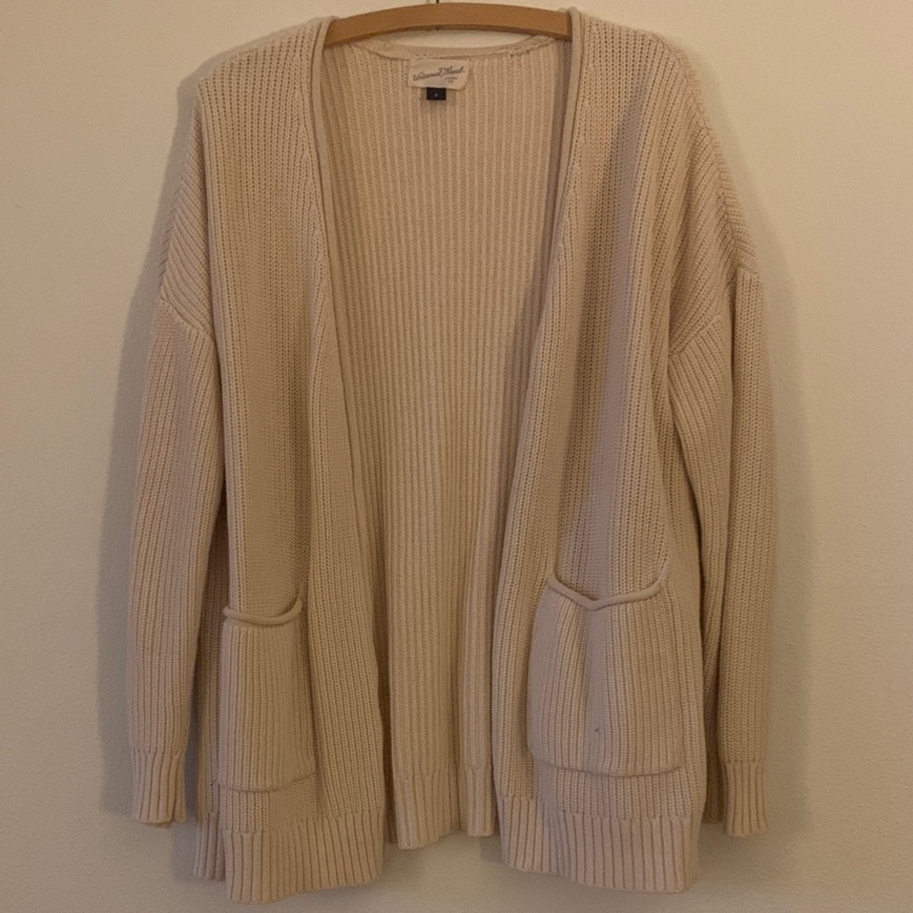Universal Thread Women's Beige Open Cardigan